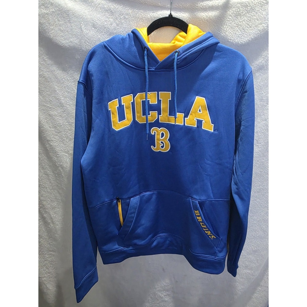 New UCLA Bruins Performance Hoodie Men  Blue Home College Football Zip Pocket M